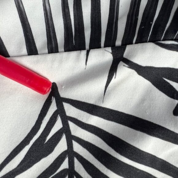 Mikoh Rash Guard With Matching Bottom & Multi String Top In Palm Leaf - Picture 12 of 15